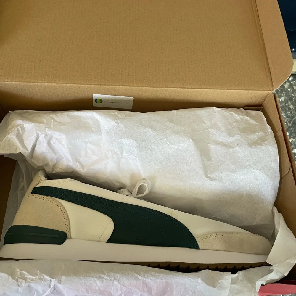 Puma Men’s Beige White Runner Sneakers